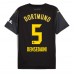 Tanie Strój piłkarski Borussia Dortmund Ramy Bensebaini #5 Koszulka Wyjazdowej 2024-25 Krótkie Rękawy